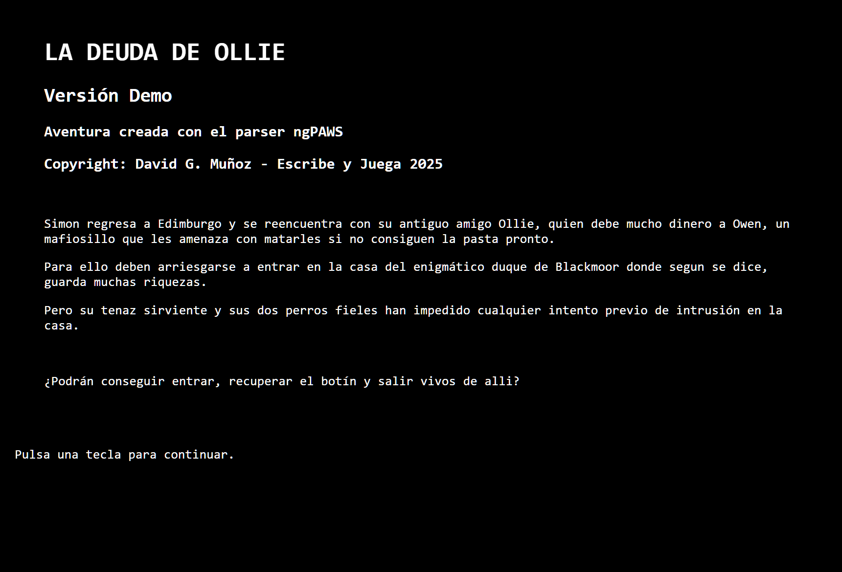 La Deuda de Ollie – Juego
